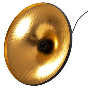 Ceiling pendant lamp Hm4133 aluminum in black gold D36x112hcm