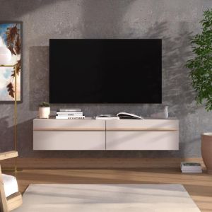 Тв шкаф Arles 154 2k2v кашмир/цвят дъб 154x42x32см