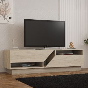 Тв шкаф Cogo с визия на травертин 160x40x45см
