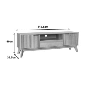 Тв шкаф Hamea Mdf в естествен цвят 145x39.5x49см