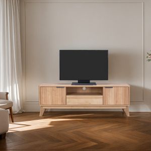 Тв шкаф Hamea Mdf в естествен цвят 145x39.5x49см