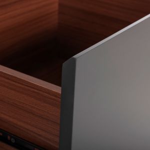 Тв шкаф Hudson Hm9748 от Mdf с фурнир цвят орех 180x40x50hcm