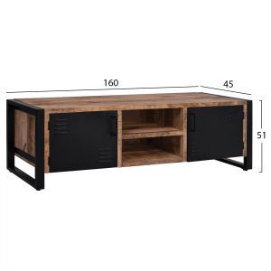 Тв шкаф Industrial Hm8189,11 манго масив 160x45,5x51