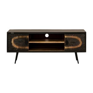 Тв шкаф Kanpur черен цвят 135x40x55см