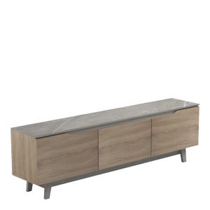 Тв шкаф Kasandra в бежов мрамор-сонома нюанс 180x35x48.5см