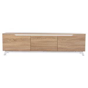 Тв шкаф Kimia Hm8902,13 от меламин цвят бял/сонома 180χ35χ48,5hcm