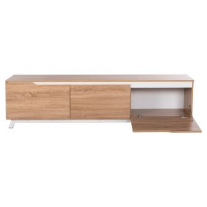 Тв шкаф Kimia Hm8902,13 от меламин цвят бял/сонома 180χ35χ48,5hcm
