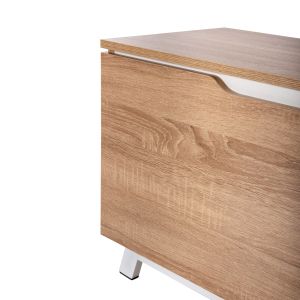 Тв шкаф Kimia Hm8902,13 от меламин цвят бял/сонома 180χ35χ48,5hcm