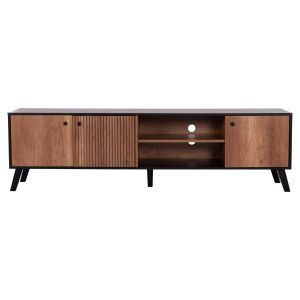 Тв шкаф Kruden HM9447.11 меламин в черно - натурално 180x40x51всм.