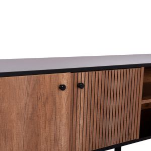 Тв шкаф Kruden HM9447.11 меламин в черно - натурално 180x40x51всм.
