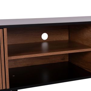 Тв шкаф Kruden HM9447.11 меламин в черно - натурално 180x40x51всм.