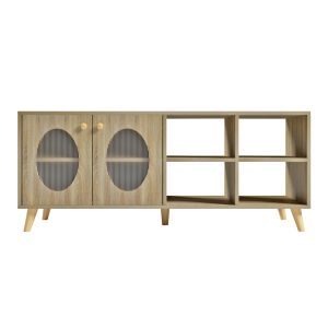 Rillion TV cabinet, melamine in Sonama color 120x40x50cm (hm9879)