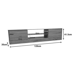 Тв шкаф Sasa I в цвят Sonoma 150x35x41.5 см