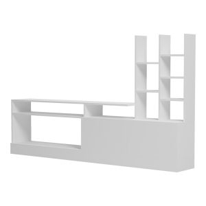 Seruno TV cabinet in white 170x25x100cm
