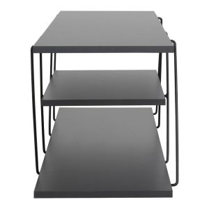 Тв шкаф Tars цвят тъмно сив/черен 120x30x33cм