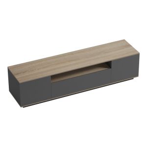 Winey TV cabinet in sonoma-anthracite color 180x44.5x44.5cm