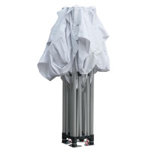 Cressen Hm6305 foldable awning - aluminum silver frame - white awnings 3x3x3.4hm
