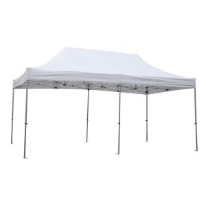 Cressen Hm6307 foldable awning - aluminum silver frame - white awnings 3x6x3.4hm
