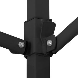 Matthew Hm6310 foldable awning - black metal frame - white awning 3x3x3.10cm