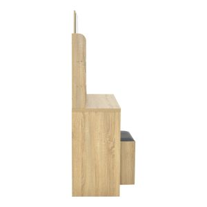 Тоалетка Cenzo в естествен и черен цвят 80x40x155см