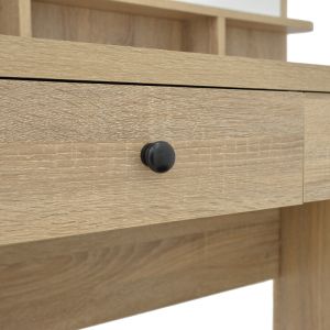 Тоалетка Cenzo в естествен и черен цвят 80x40x155см