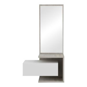 Kendi melamine dressing table in white-sonoma color 49.1x31.3x90cm