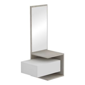 Kendi melamine dressing table in white-sonoma color 49.1x31.3x90cm