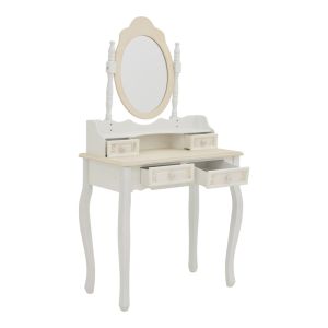 Dressing table Pazlen antique white color MDF 75x40x140.5cm