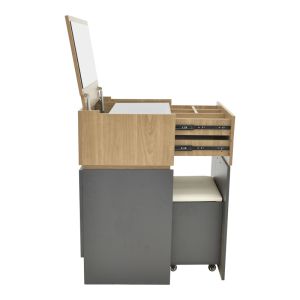 Тоалетка Sonlen в тъмносив цвят-сонома 60x45x130см