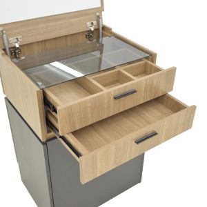 Тоалетка Sonlen в тъмносив цвят-сонома 60x45x130см