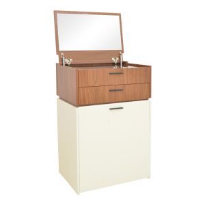 Тоалетка Sonlen в цвят орех-крем 60x45x130см