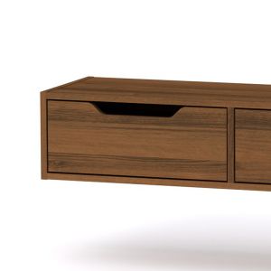 Тоалетка за стена Alberto цвят орех 100x32,5x22cm