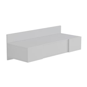 Тоалетка за стена Linde Hm8960,11 от бял меламин 100x39x33hcm