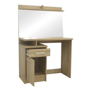 Тоалетка с огледало Olympus в цвят светъл дъб 90.5x39.5x75см