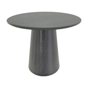 Dining room with Jelour chairs in pistachio color and Donda table in black, 100x76, set of 5 pieces