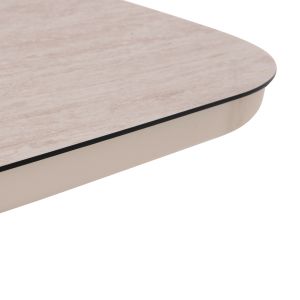 Dining table Cranfield Sm6499.02 aluminum beige color - glass 242x110x74cm.