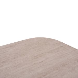 Dining table Cranfield Sm6499.02 aluminum beige color - glass 242x110x74cm.