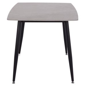 Dining table Raven Hm18149.13 ceramic top in gray marble look 140x80x74cm.