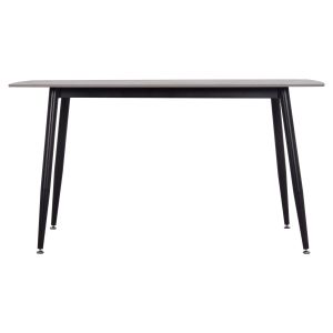 Dining table Raven Hm18149.13 ceramic top in gray marble look 140x80x74cm.