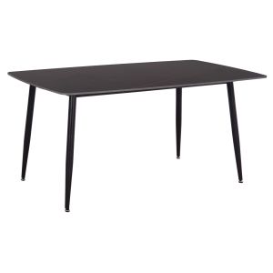 Dining table Raven Hm18150.02 ceramic top in black marble look 160x80x74cm.