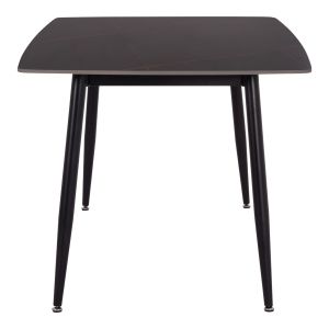 Dining table Raven Hm18150.02 ceramic top in black marble look 160x80x74cm.