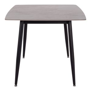 Dining table Raven Hm18150.13 ceramic top in gray marble look 160x80x74cm.