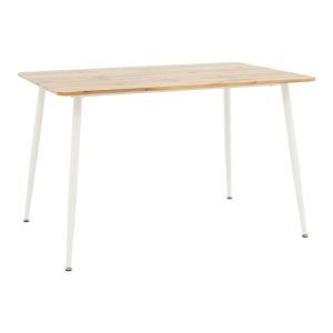 Dining table set Cuba-parker 5 pieces, color sonoma-white, 120x80x75cm