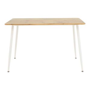 Dining table set Cuba-parker 5 pieces, color sonoma-white, 120x80x75cm