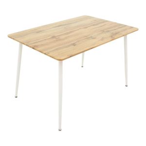 Dining table set Cuba-parker 5 pieces, color sonoma-white, 120x80x75cm