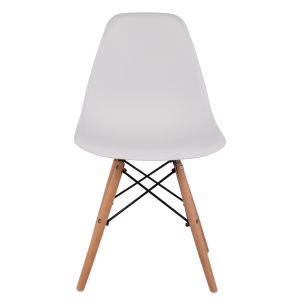 Трапезарни столове 2 бр. Twist HM8460.21 бял Pp - букова дървесина 46x50x82hсм.