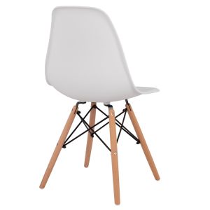 Трапезарни столове 2 бр. Twist HM8460.21 бял Pp - букова дървесина 46x50x82hсм.