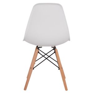 Трапезарни столове 2 бр. Twist HM8460.21 бял Pp - букова дървесина 46x50x82hсм.