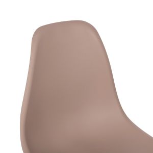 Трапезарни столове 2 бр. Twist HM8460.55 капучино Pp - букова дървесина 46x50x82hсм.