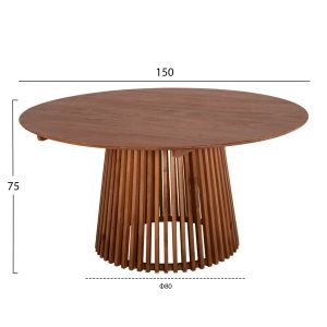 Dining set 5pcs Farley Hm21076.02 round table φ150cm 4 dining chairs